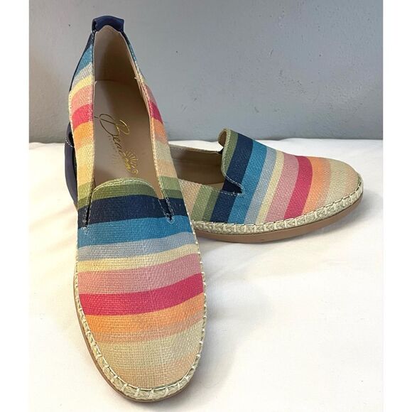 Beacon Fashion Multicolored Canvas Loafers Women’s Shoes Size 7 Medium New - Picture 11 of 12